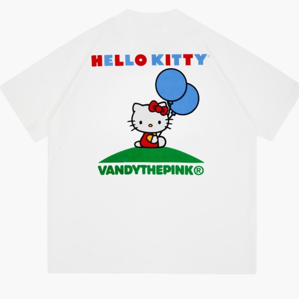 Vandy The Pink X Sanrio Hello Kitty Shop Logo Graphic T-Shirt